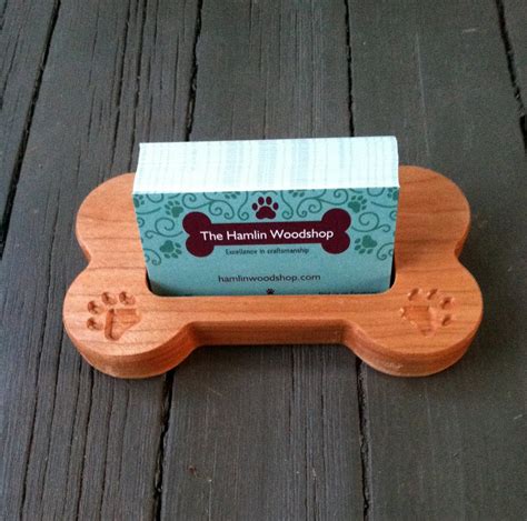 Dog Business Card Holder .